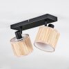 Bongal ceiling light, ceiling spotlight black, 2-light sources