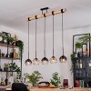 Koyoto hanging light, globe light, pendant light Ecru, black, 5-light sources
