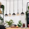 Koyoto hanging light, globe light, pendant light Ecru, black, 5-light sources