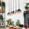 Koyoto hanging light, globe light, pendant light Ecru, black, 5-light sources