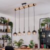 Koyoto hanging light, globe light, pendant light Ecru, black, 5-light sources
