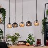 Koyoto hanging light, globe light, pendant light Ecru, black, 5-light sources