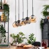 Koyoto hanging light, globe light, pendant light Ecru, black, 5-light sources