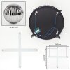 Chehalis ceiling light, globe light Smoke-coloured, 4-light sources