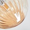 Chehalis ceiling light, globe light Amber, 4-light sources