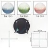 Chehalis ceiling light, globe light blue, green, clear, coppery, 4-light sources