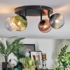 Chehalis ceiling light, globe light blue, green, clear, coppery, 4-light sources