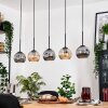 Ripoll hanging light, globe light, pendant light Ecru, black, 5-light sources