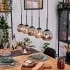 Ripoll hanging light, globe light, pendant light Ecru, black, 5-light sources