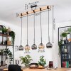 Ripoll hanging light, globe light, pendant light Ecru, black, 5-light sources