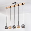 Ripoll hanging light, globe light, pendant light Ecru, black, 5-light sources