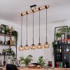 Koyoto hanging light, globe light, pendant light Ecru, black, 5-light sources