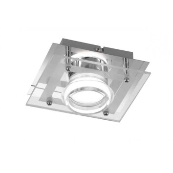 Wofi MOODY wall spotlight LED chrome, 1-light source