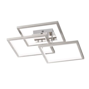 Wofi VISO Ceiling Light LED matt nickel, 1-light source