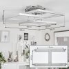 Solaro Ceiling Light LED chrome, matt nickel, 1-light source