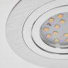 Monthois recessed light LED chrome, matt nickel, 1-light source