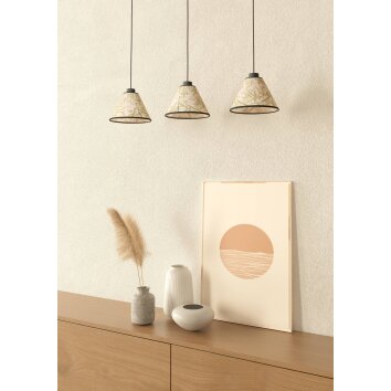 Eglo lights OXPARK hanging light black, 3-light sources