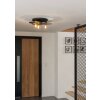 Eglo lights LINTMILL ceiling light, wall light brass, black, 3-light sources