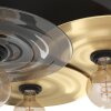 Eglo lights LINTMILL ceiling light, wall light brass, black, 3-light sources