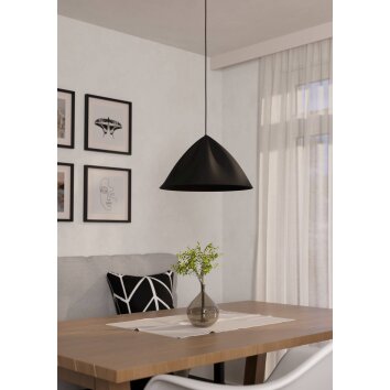 Eglo lights PODERE hanging light black, 1-light source