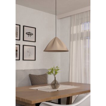 Eglo lights PODERE hanging light sand-coloured, 1-light source