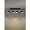 Eglo lights HORNWOOD-Z ceiling light, wall light LED brown, black, 4-light sources, Colour changer