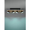 Eglo lights HORNWOOD-Z ceiling light, wall light LED brown, black, 4-light sources, Colour changer