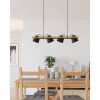 Eglo lights HORNWOOD-Z hanging light LED brown, black, 4-light sources, Colour changer
