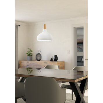 Eglo lights SABINAR hanging light white