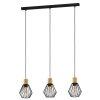Eglo lights PALMORLA hanging light brown, black, 3-light sources