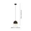 Eglo lights CALLOW hanging light brown, black, 1-light source