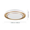 Eglo lights MOSCHETTA ceiling light LED gold, Colour changer