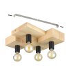 Eglo lights HALKIN ceiling light brown, black, 4-light sources