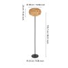 Eglo lights SHELDON floor lamp black, 1-light source
