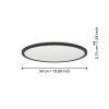 Eglo lights ROVITO ceiling light LED black, Colour changer