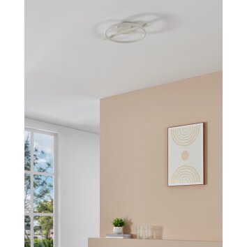 Eglo lights AMANDOLO ceiling light LED white, Remote control, Colour changer