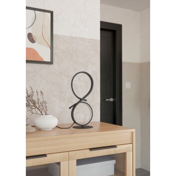 Eglo lights SERPINS table lamp LED black