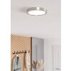 Eglo lights EGLO ceiling light LED matt nickel, Colour changer