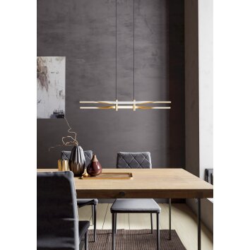 Eglo lights COLMEAL hanging light LED brass