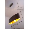 Eglo Maserlo cappuccino hanging light matt nickel, 2-light sources