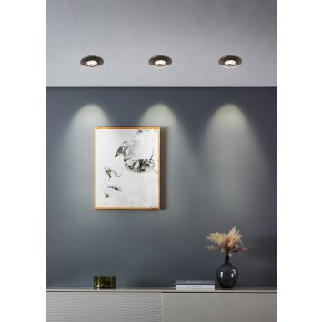 Eglo lights GEDREZ recessed light LED matt nickel, Colour changer
