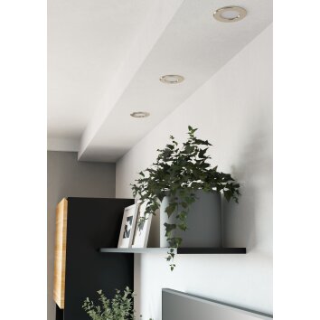Eglo lights EGLO recessed light LED matt nickel, Colour changer