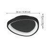 Eglo lights LORETELLO ceiling light, wall and ceiling light LED black, Remote control