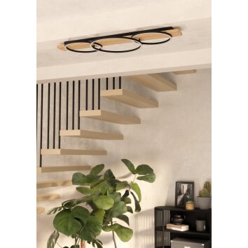 Eglo lights BOYAL ceiling light LED brown, black
