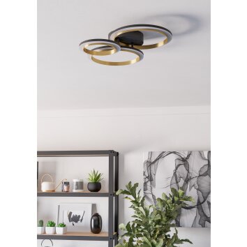 Eglo lights CALLIERA ceiling light LED brass, black