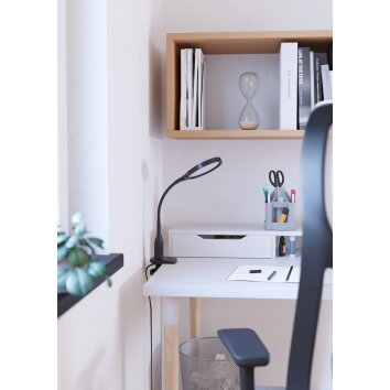 Eglo lights LAURO clamp-on light LED black