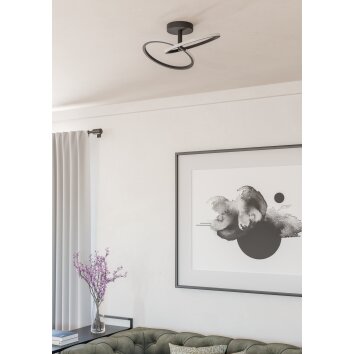 Eglo lights CONGIUNTI ceiling light LED black, Colour changer