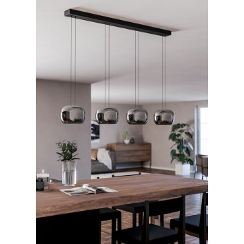 Eglo lights HORTUNAS hanging light LED black