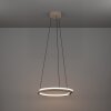 Eglo lights MEZZOMONTE hanging light LED sand-coloured, Remote control