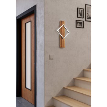 Eglo lights BOYAL wall light LED brown, black